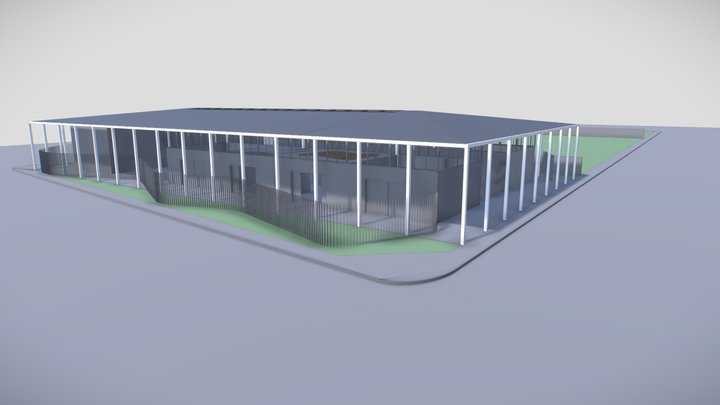 DIPAI - Escuela Primaria de Pueblo Esther 3D Model