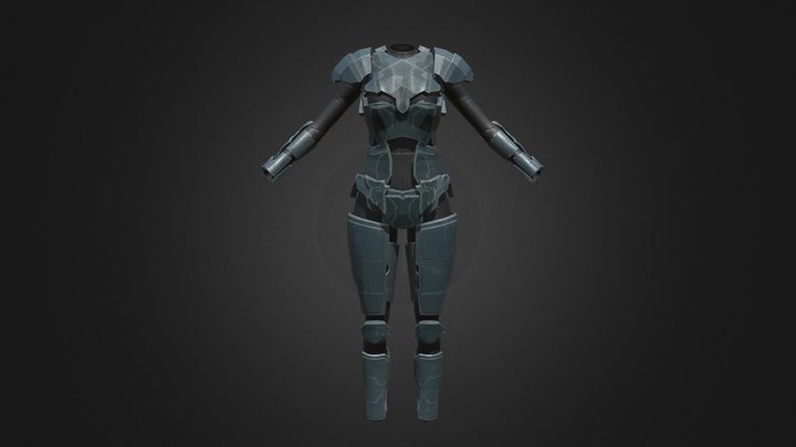 Procedural scifi armor test 5 – Gratis 3D-model STL