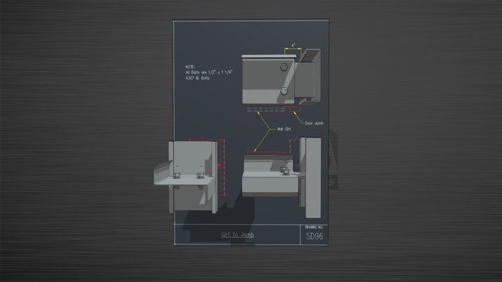 SD96 Detail Drawing 3D Model