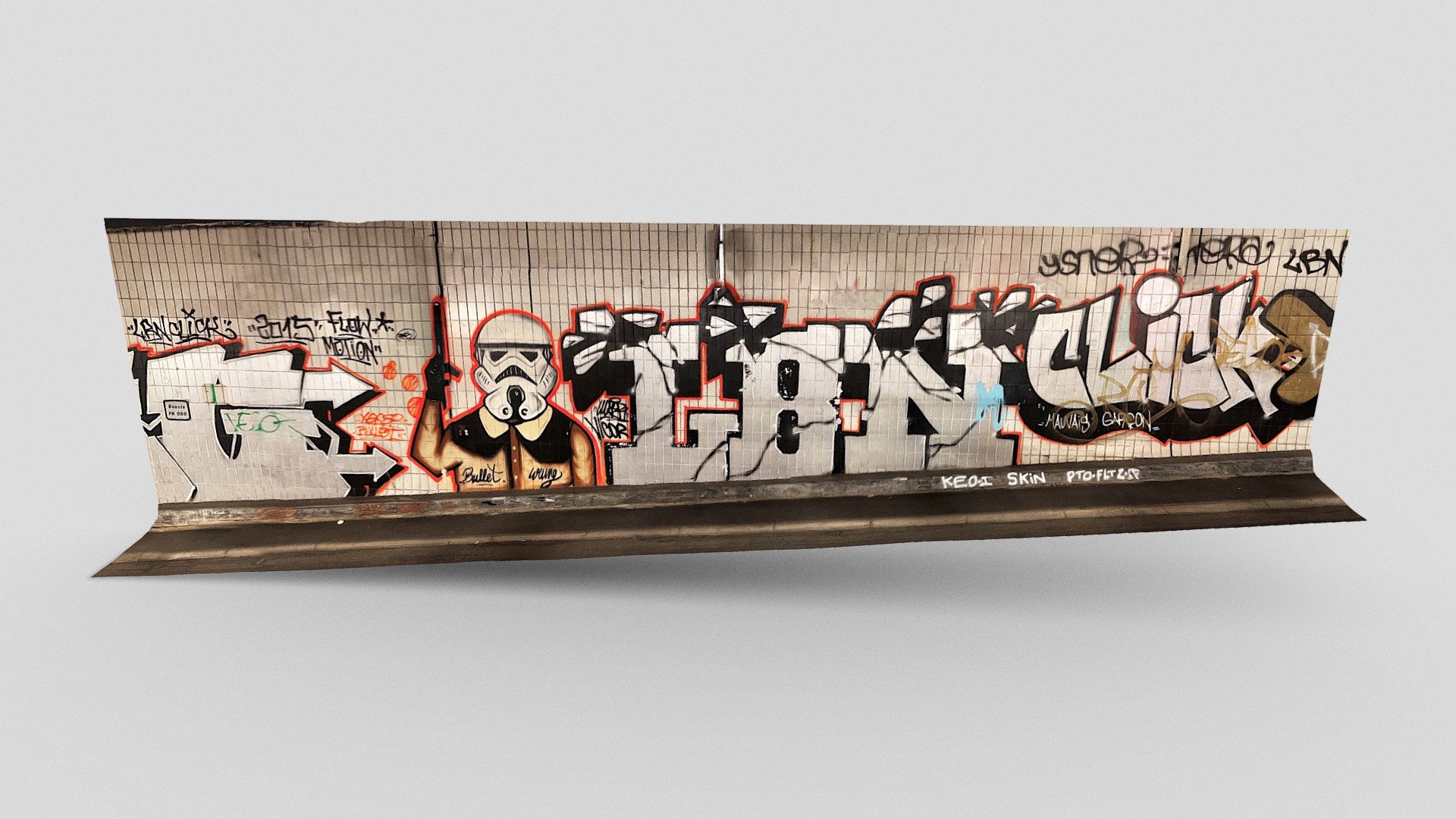 Stormtrooper graffiti, Paris