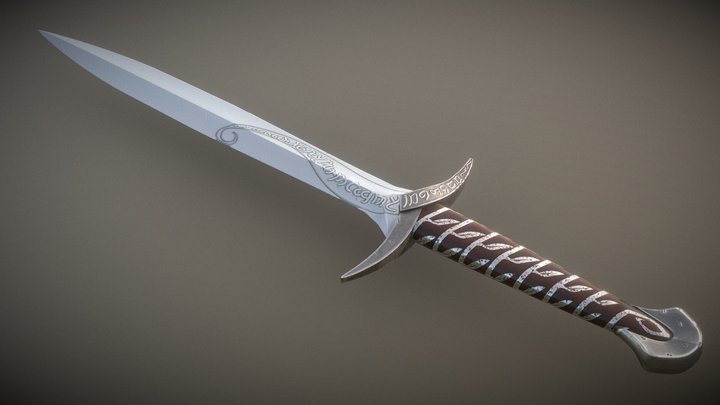 Sting Sword from The Hobbit and LOTR 3D Model