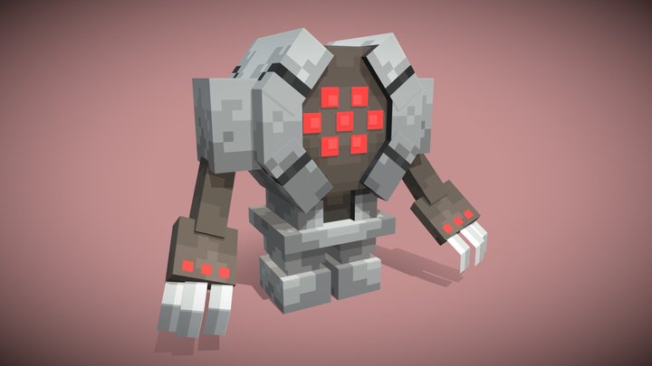 Registeel - Minecraft Cobblemon Style 3D Model