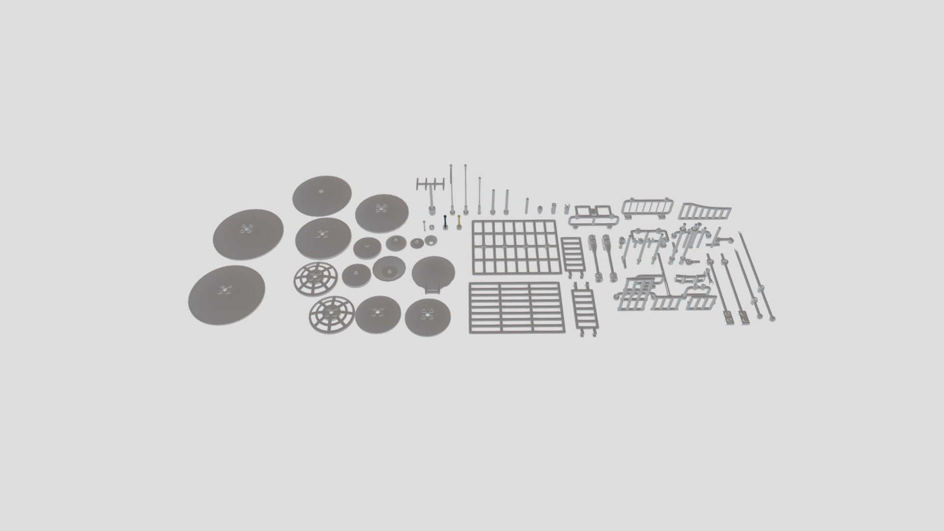 Lego Detalic #2 - Bars, Antennas, Dishes, Levers