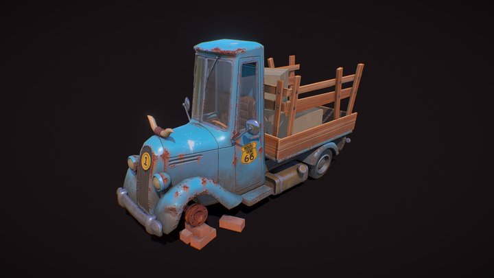 truck stylized 3D Model
