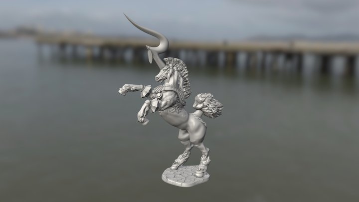 Ixion Final Fantasy X D&D Miniature 3D Model