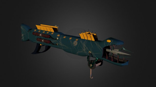 Barracuda Spear Rifle 3D Model