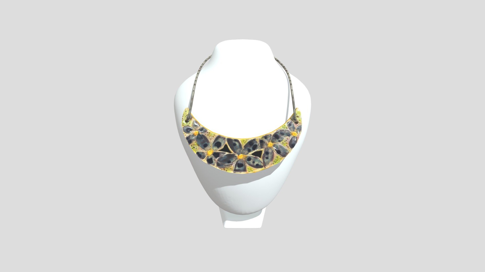 SARAWAK BEADS NECKLACE HALF MOON - DIONE
