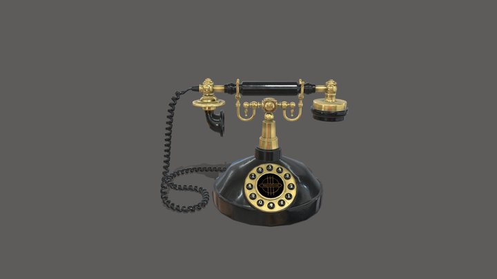 Toscano PM1920 Vintage Telephone 3D Model