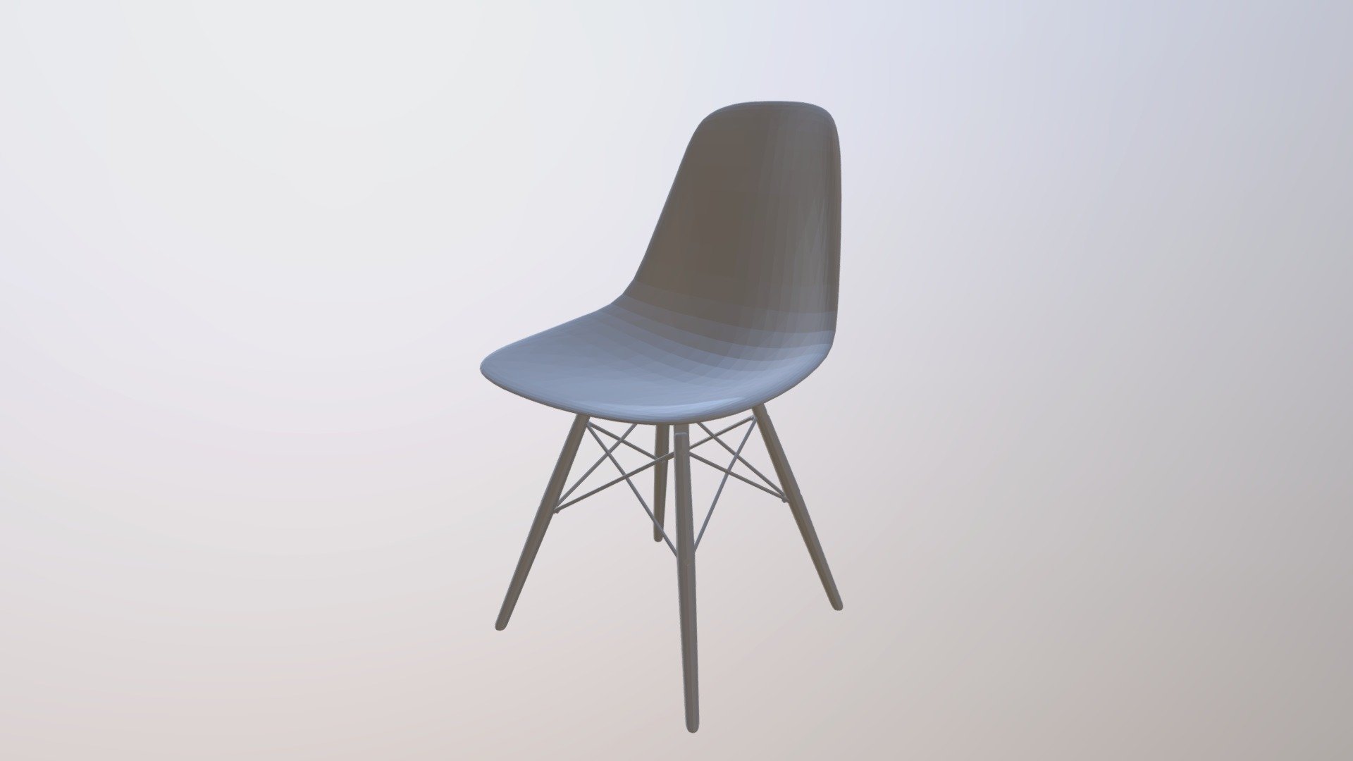 Eames Style Molded Plastic Chair