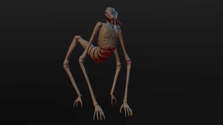 Nightmare Basement Creature 3D Model