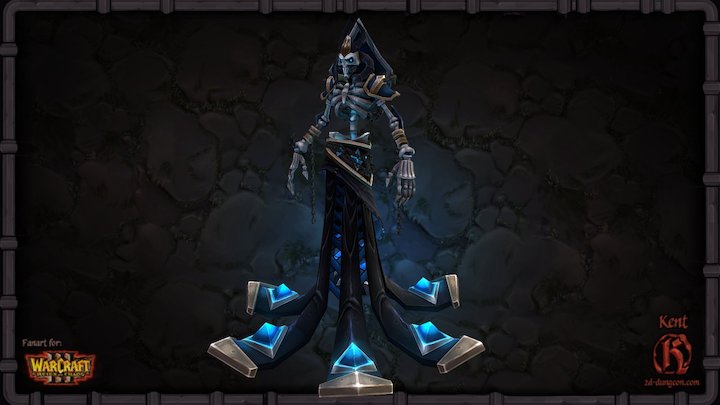 Kel'Thuzad - Fanart by Kent2D 3D Model