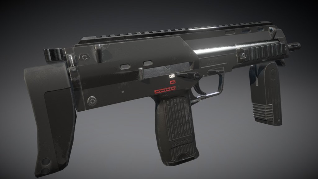 MP7 A1 - 3D model by Robert Allsopp (@robertallsopp) [f8f8bcf] - Sketchfab