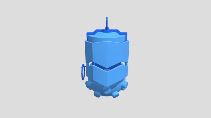 low-poly bomb 3D Model