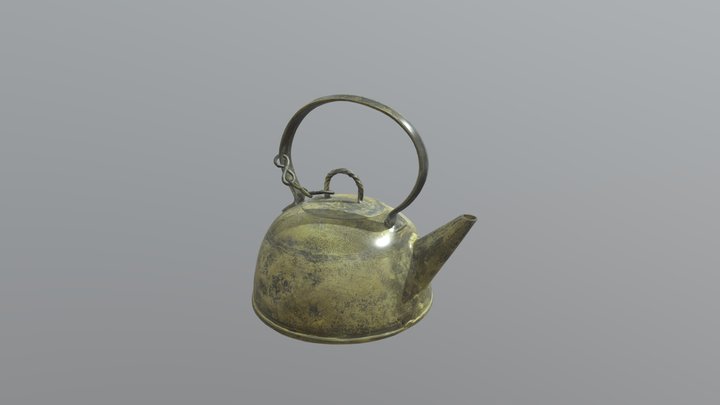 Teapot Chinese Antique 3D Model