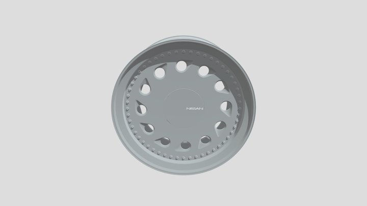 S13 Teardrops Rims 3D Model