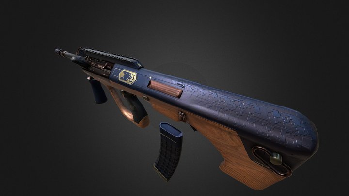 AUG - Navy Sec [CSGO Steam Workshop] 3D Model