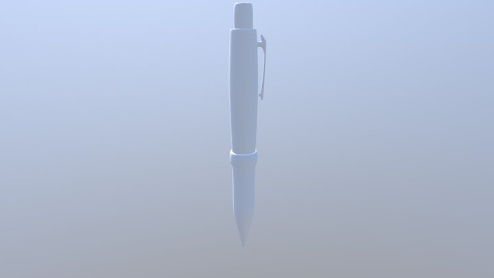 high Poly Pen 3D Model