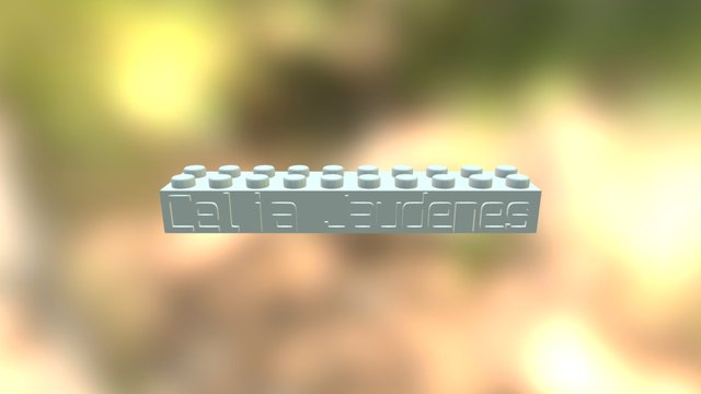 My Customized Lego Block Necklace Keychain 3D Model