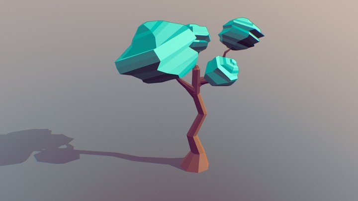Amber tree 3D Model