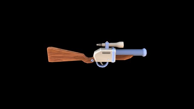Toony Sniper 3D Model