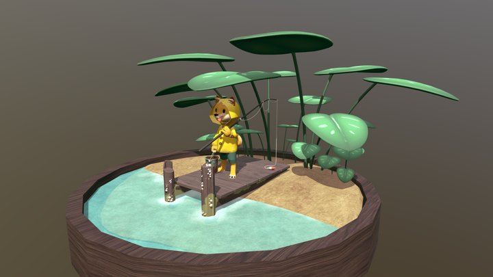 Fisher Shiba 3D Model