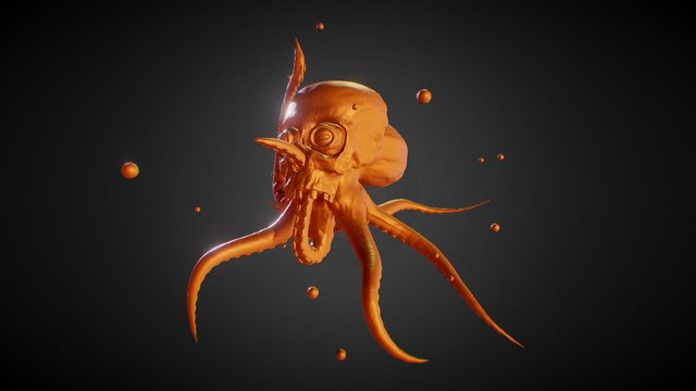 Tentacle Creature (Day 2 SculptJanuary 2016) – Kostenloses 3D-Modell STL