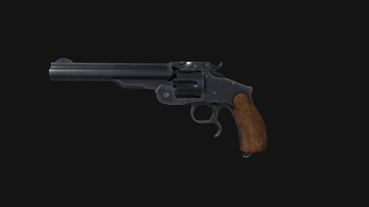 Smith & Wesson Model 3 "Russian" 3D Model