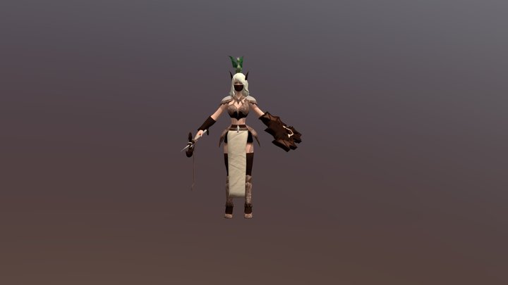 Athena, Dragon Knight concept 3D Model