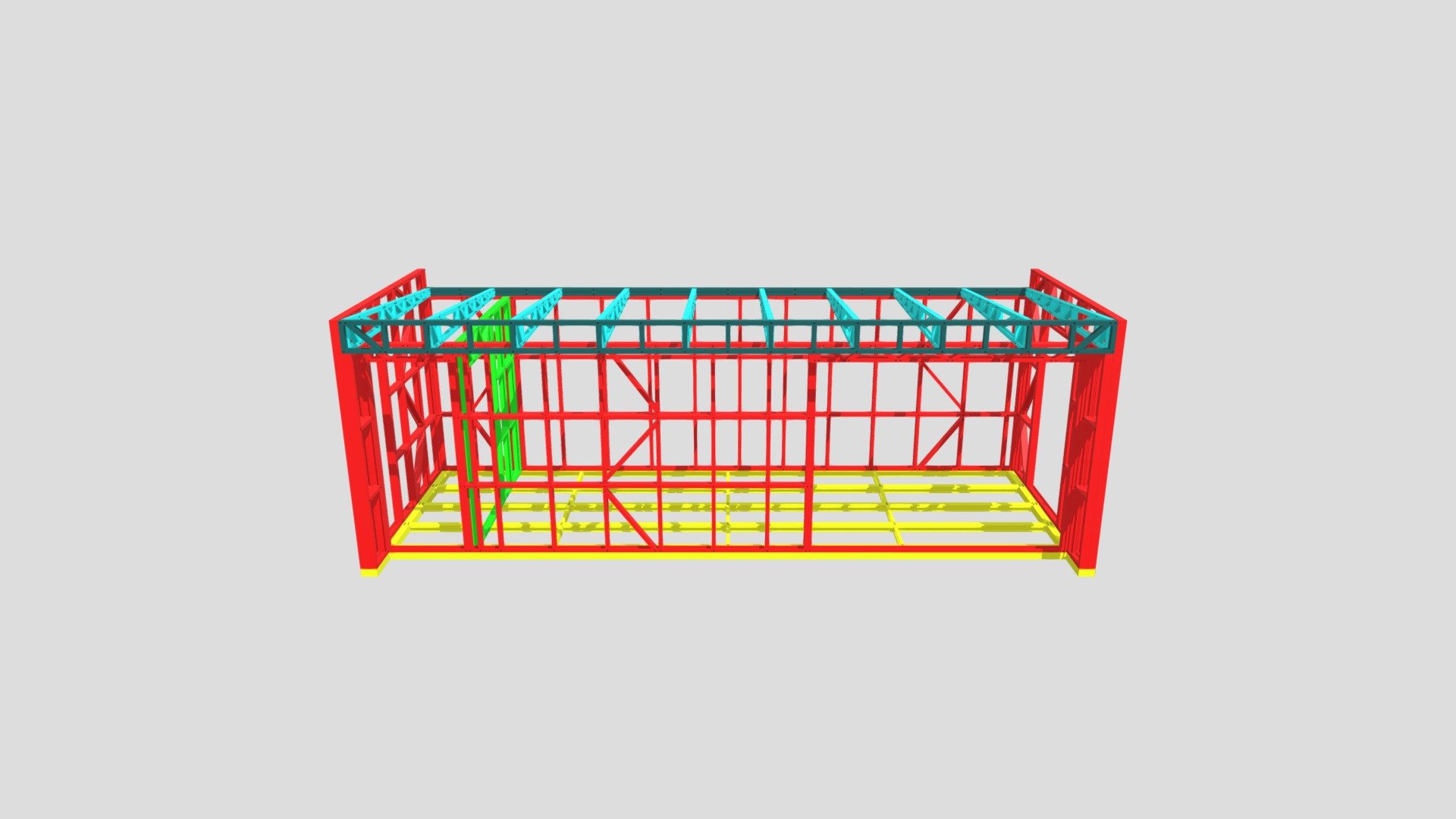 PW Cabin 3.0m X 8.0m - R - Download Free 3D model by Steel Frame ...