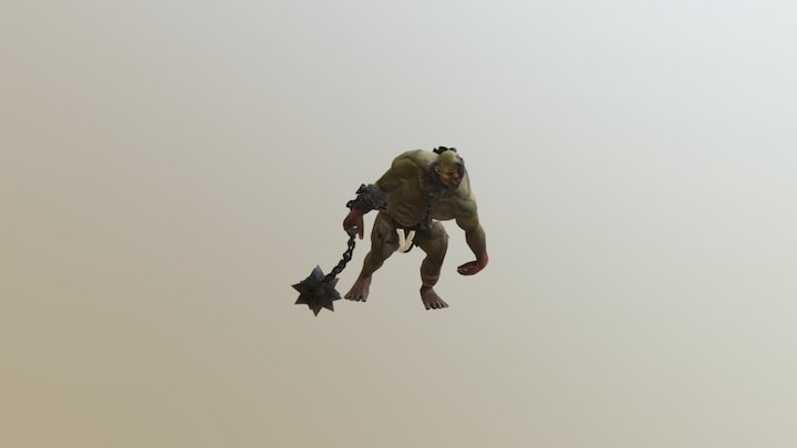 deformed giant - walk cycle 3D Model