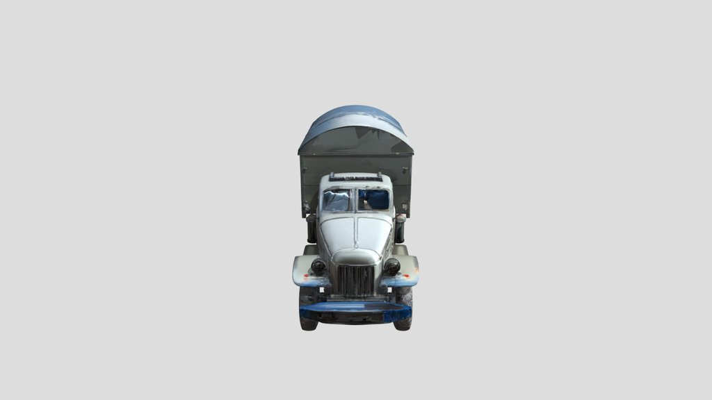 Military-style six-wheel cargo/command truck wi
