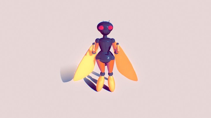 Cicada Girl 3D Model
