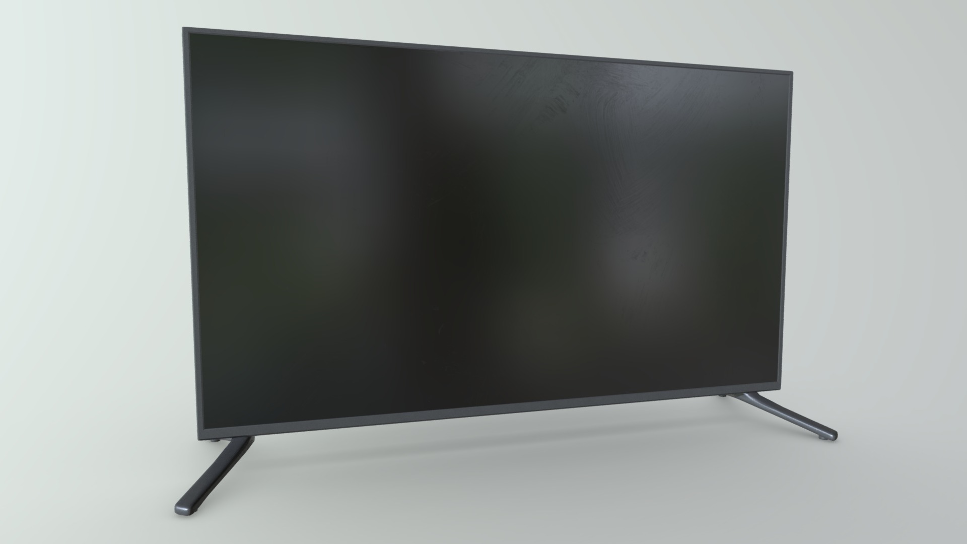 3D model Flat Screen Television - This is a 3D model of the Flat Screen Television. The 3D model is about a black television screen.