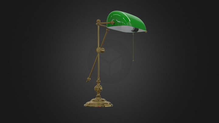 Banker Lamp 3D Model