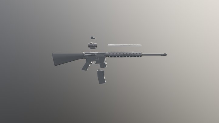 M16 - WIP 3D Model