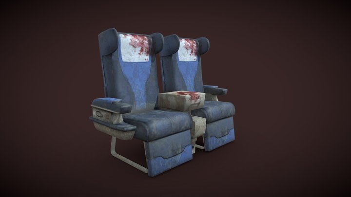 Airplane Seats 3D Model