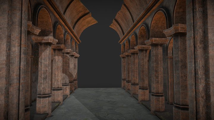 Ancient Tunnel 3D Model