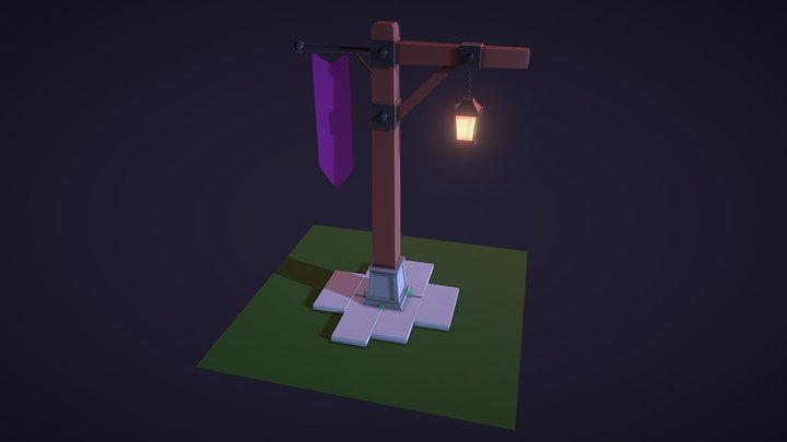 Latarnia wizualizacja 3D Model