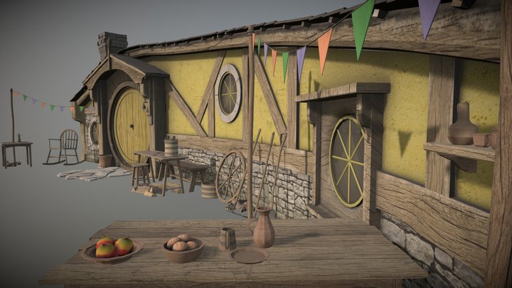 Halfling Home 3D Model