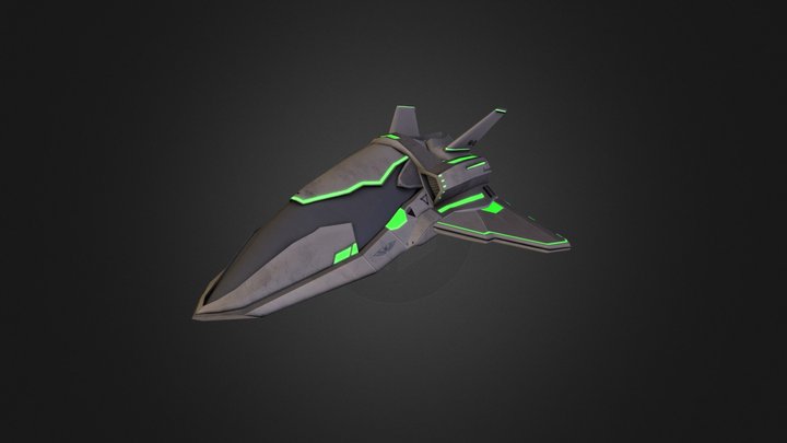 Human Medium Ship 3D Model