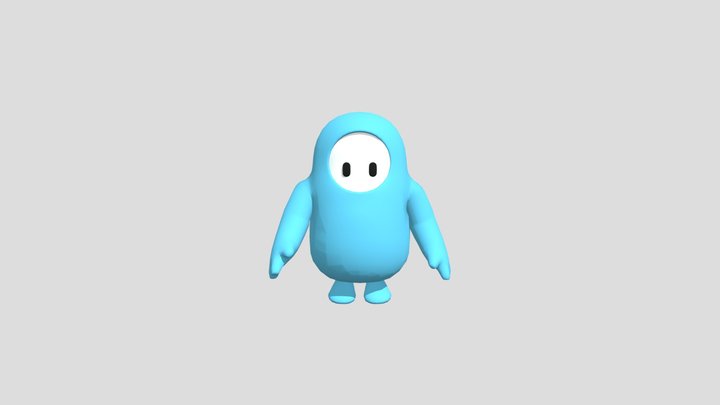 fall guys idle with animation 3D Model