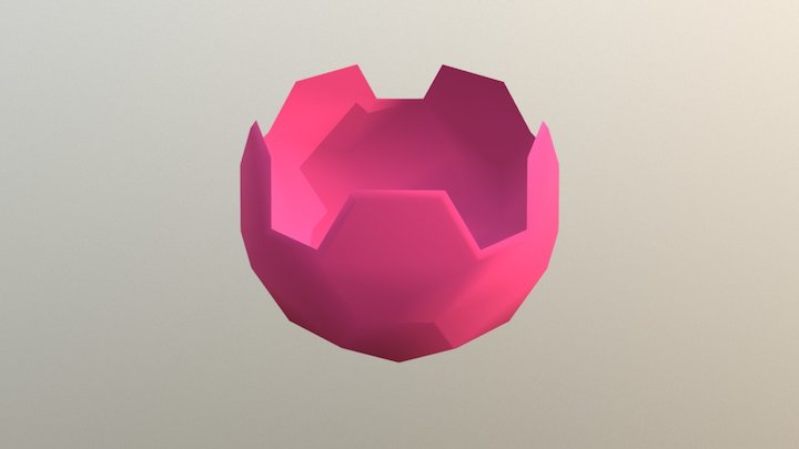 Truncated Icosahedron Flower Pot v5.0 3D Model