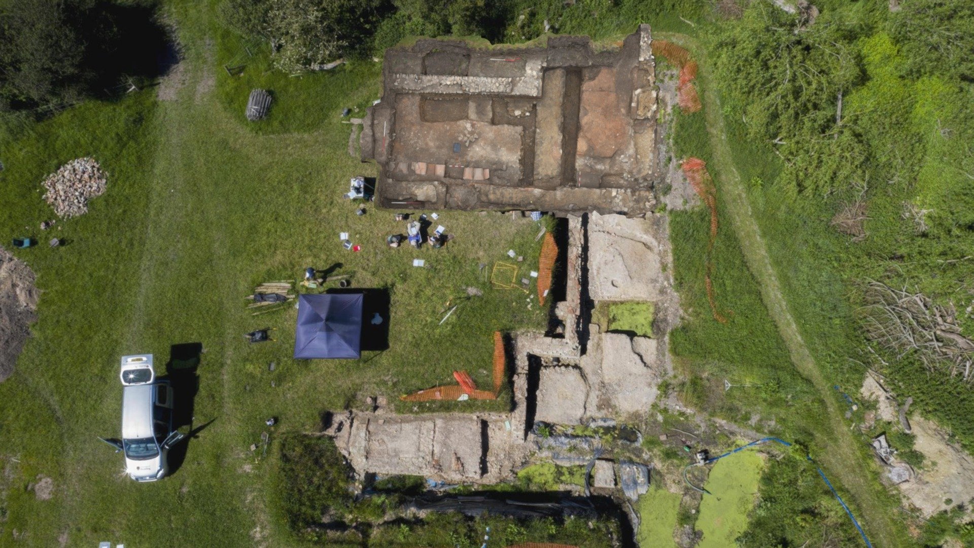Silchester Baths 2021 Trench 2 on 28th May