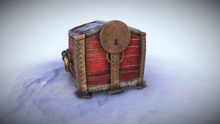 Pirate Chest 3D Model
