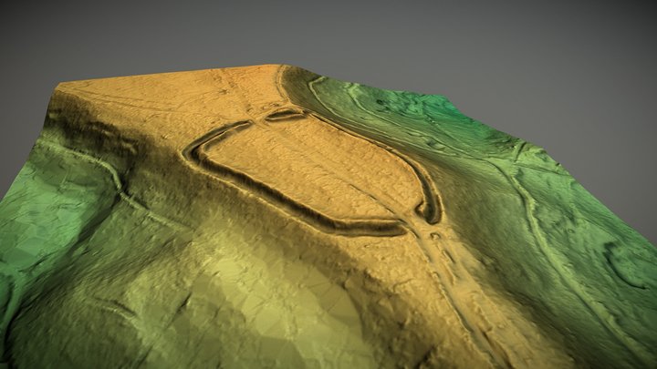 Kenwalch's Castle, Wiltshire (UK) – Free 3D Model STL