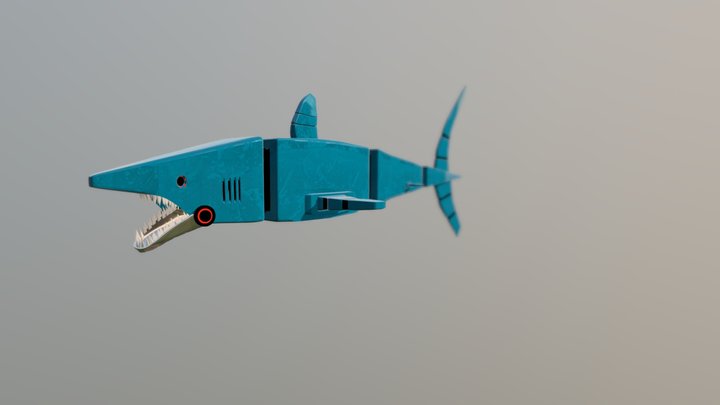 robot shark 3D Model