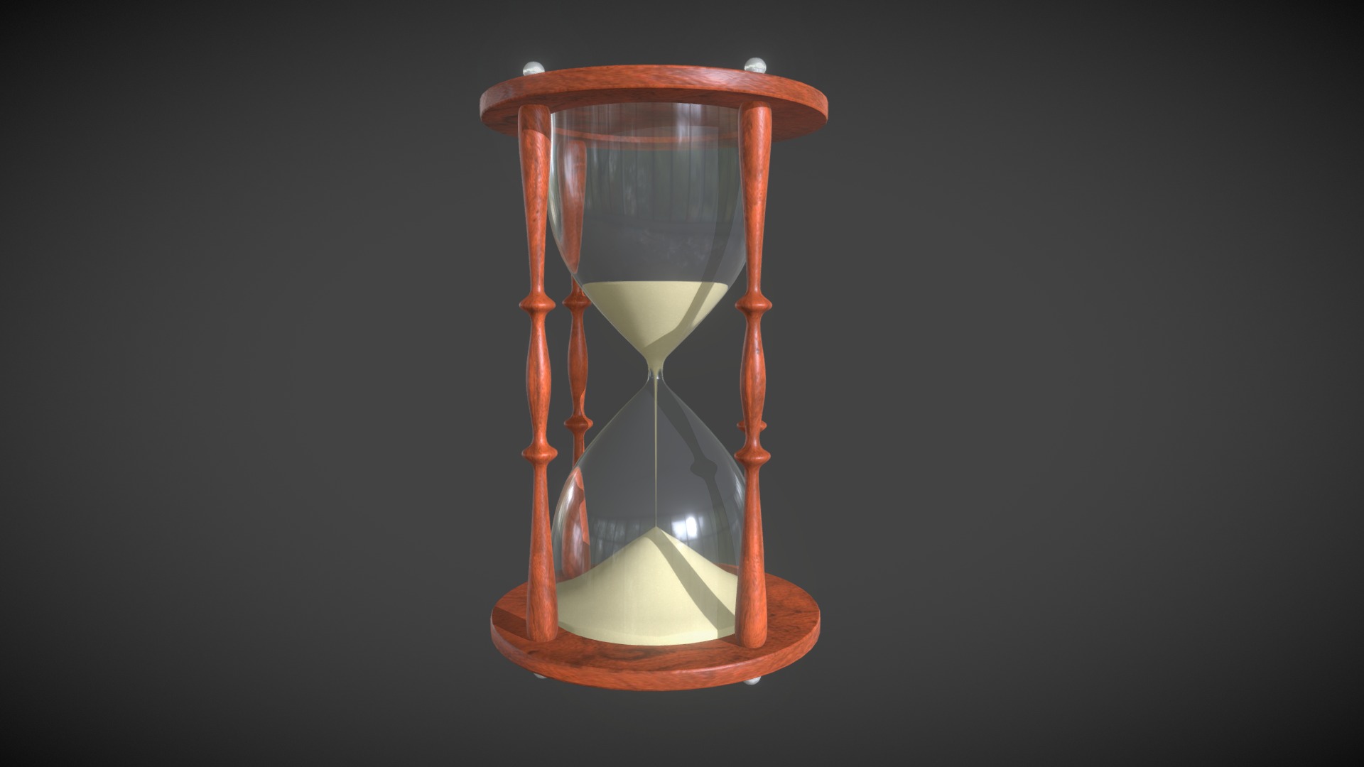 3D model Hourglass - This is a 3D model of the Hourglass. The 3D model is about a lamp with a shade.