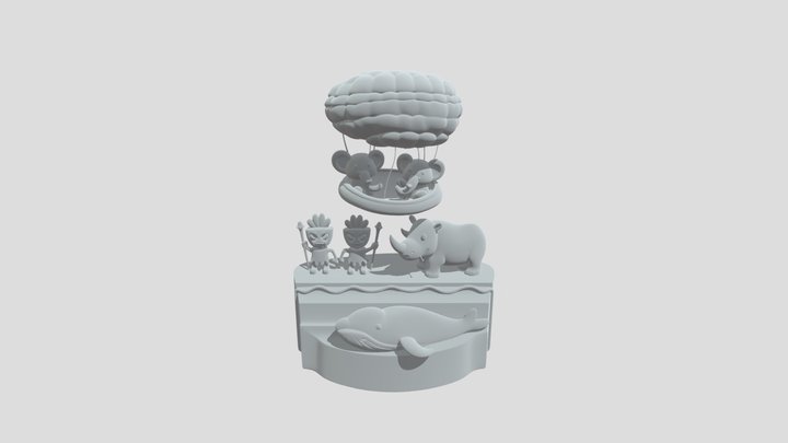 Álbum ilustrado personaje y escena – Free 3D Model STL