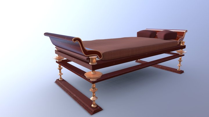 Triclinium: modern material 3D Model