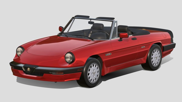 1986 Alfa Romeo Spider Quadrifoglio Verde – Modèle 3D gratuit STL